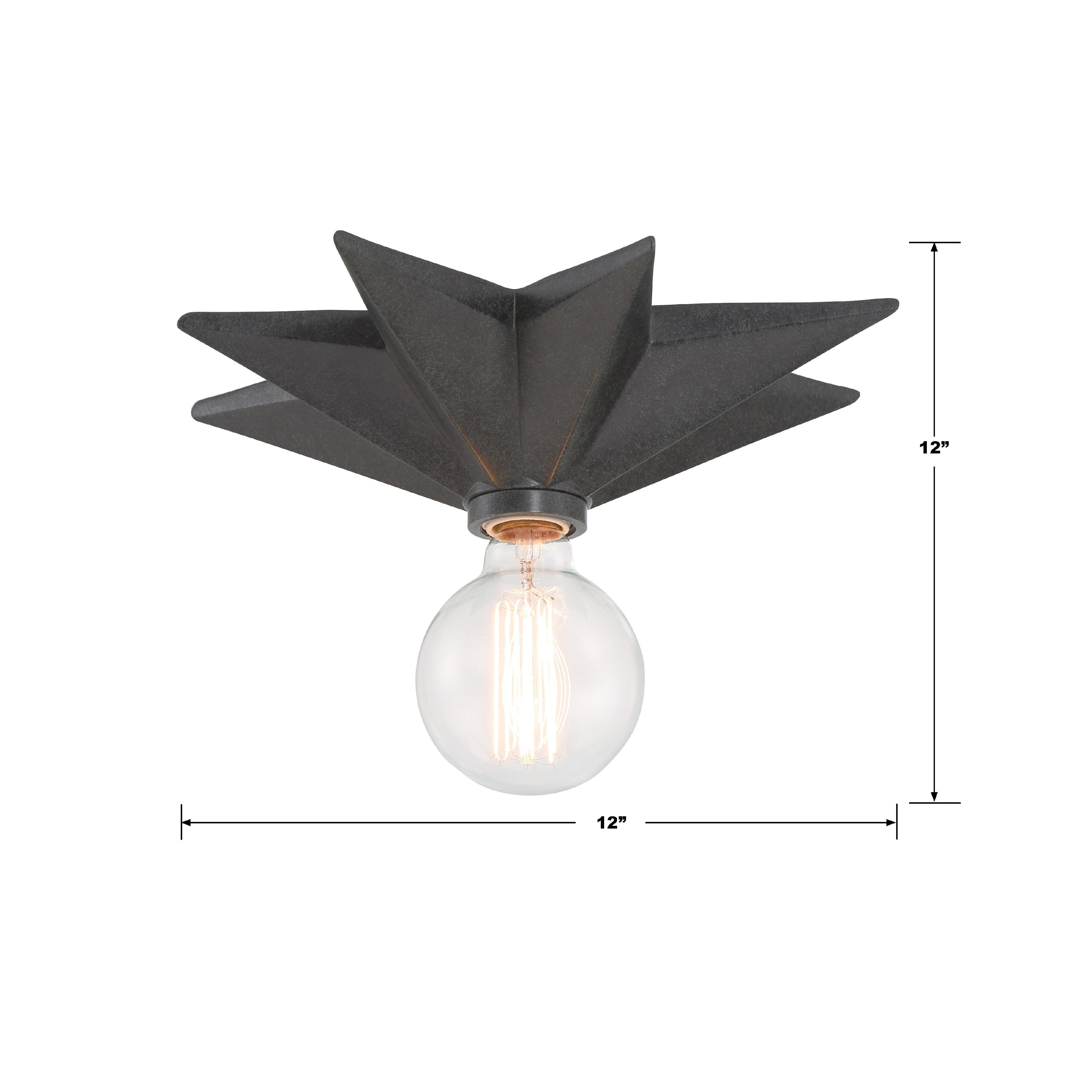 Crystorama Astro 9230W-BK – 12 Inch – 1 Light – Sconce – Black – Dry Rated