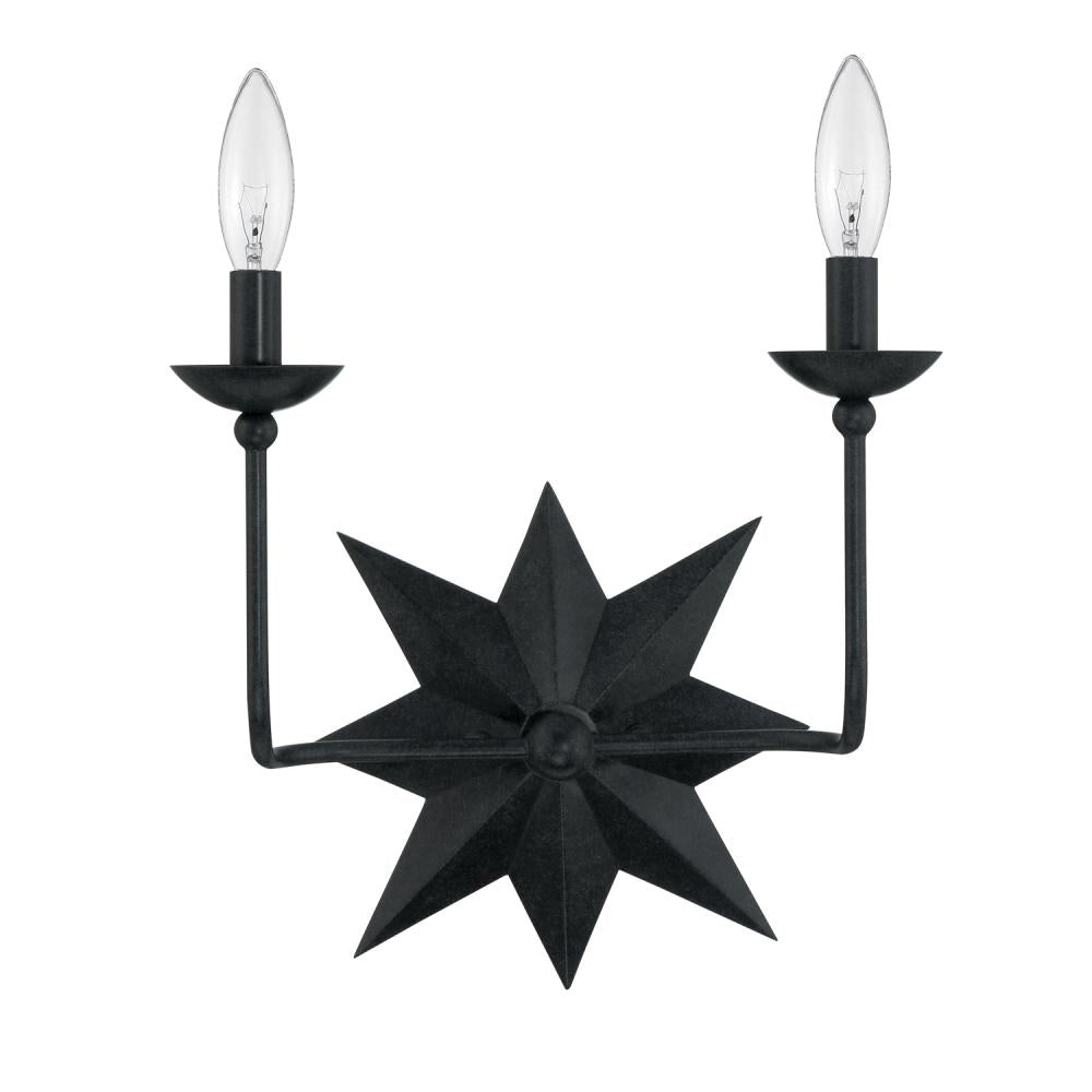 Crystorama ASTRO 9232-BK Sconce Modern - Black