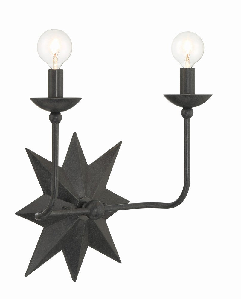 Crystorama ASTRO 9232-BK Sconce Modern - Black