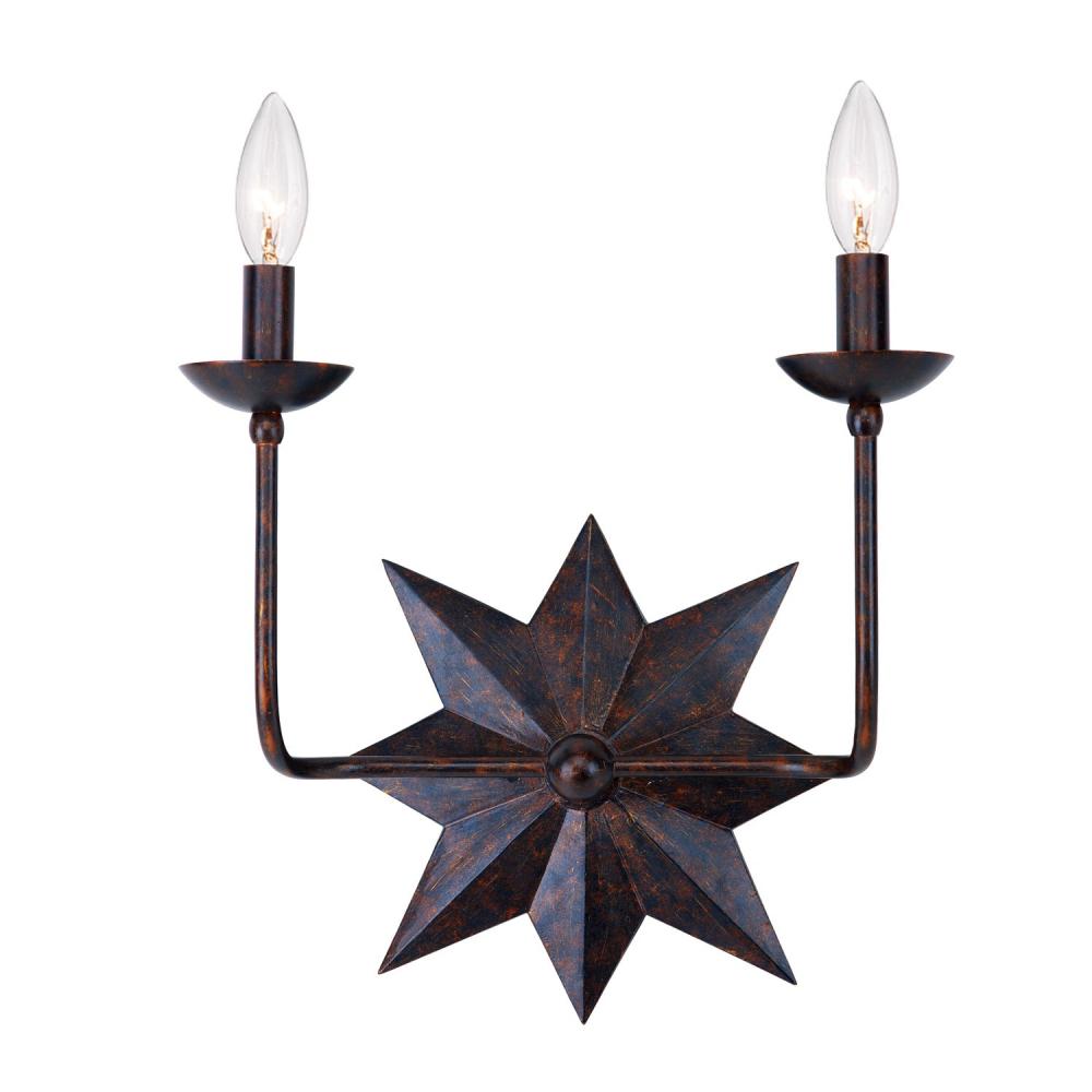 Crystorama ASTRO 9232-EB Sconce Country Rustic - English Bronze