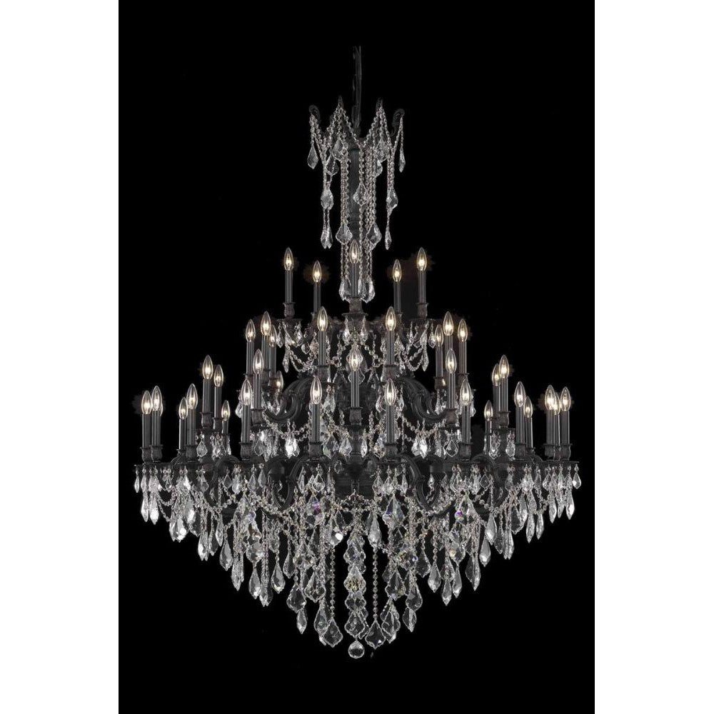 Elegant Lighting ROSALIA 9245G54DB-GT/RC Chandelier Traditional - Dark Bronze