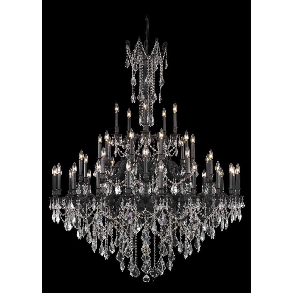 Elegant Lighting ROSALIA 9245G54DB/RC Chandelier Traditional - Dark Bronze