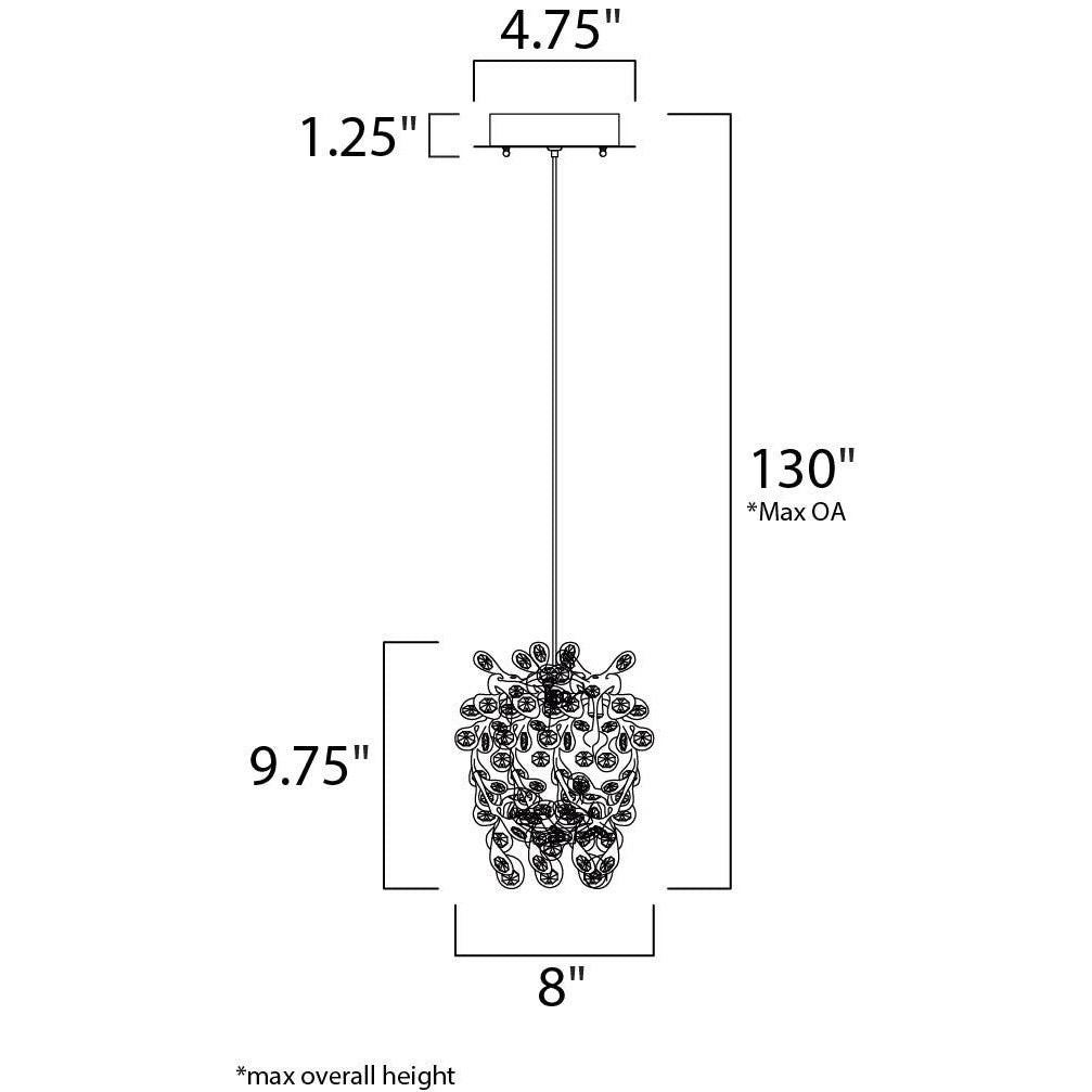 Maxim Lighting COMET 94200BCPC Mini Pendant Contemporary - Chrome