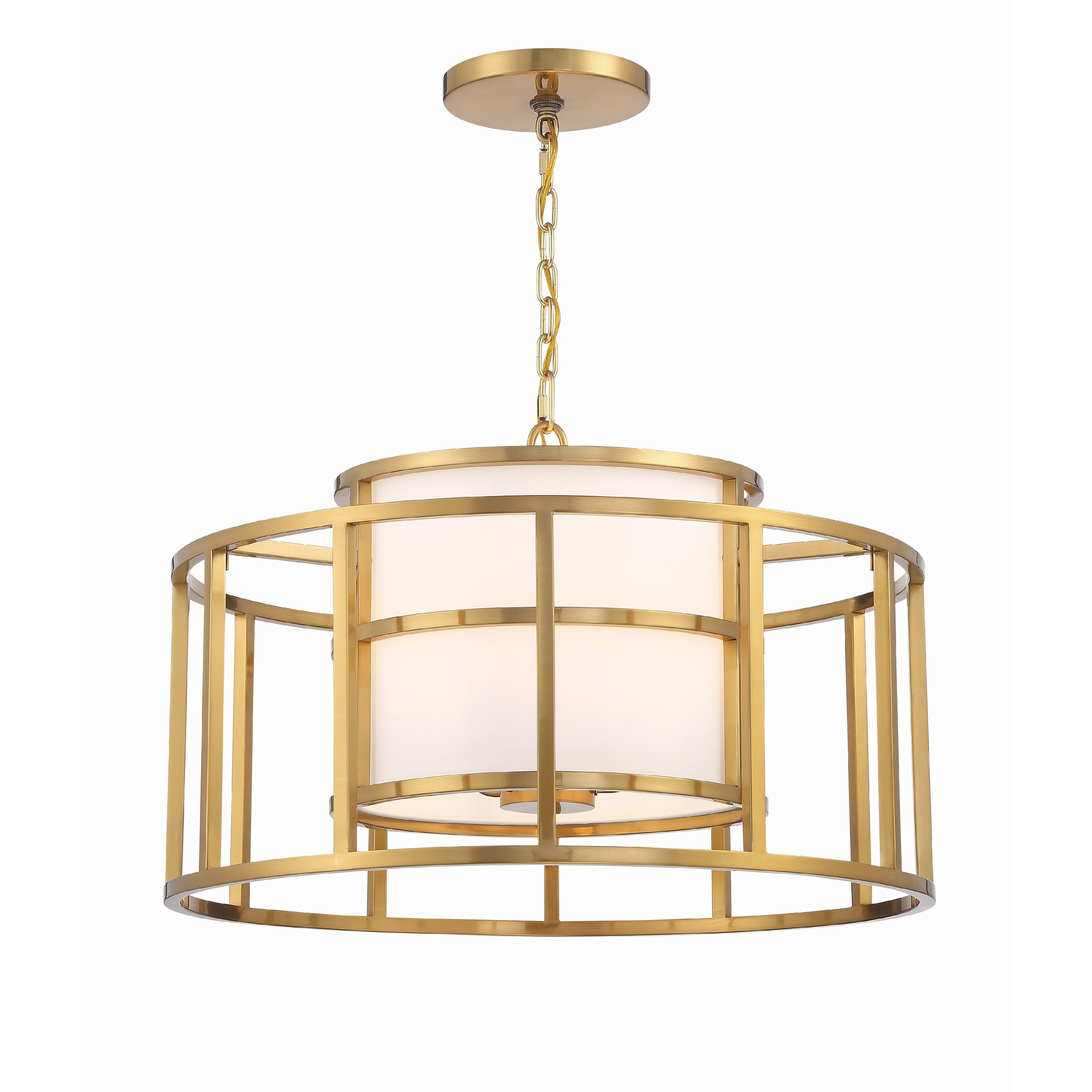 Crystorama Hulton 9595-LG – 25 Inch – 5 Light – Chandelier – Luxe Gold – Dry Rated
