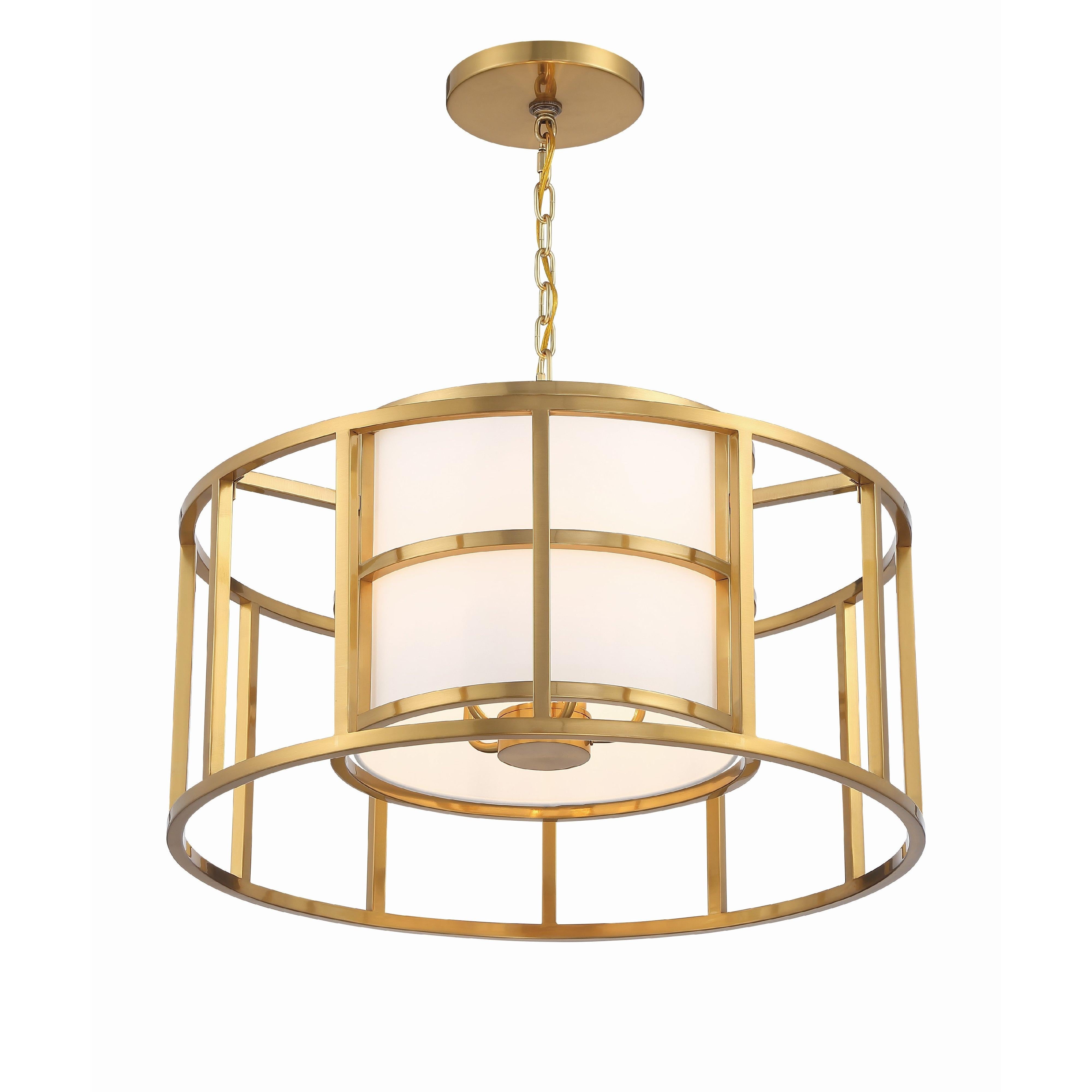 Crystorama Hulton 9595-LG – 25 Inch – 5 Light – Chandelier – Luxe Gold – Dry Rated