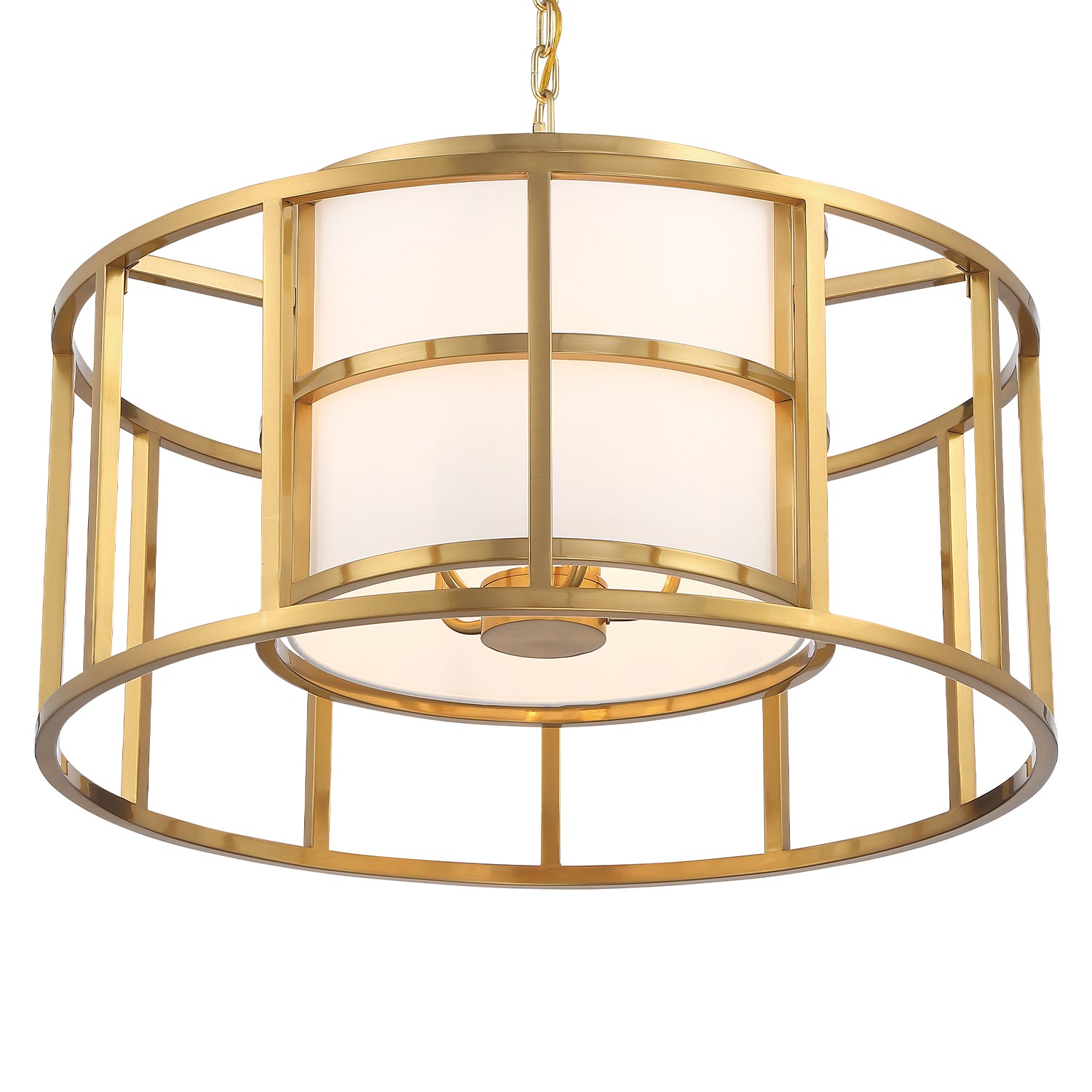 Crystorama Hulton 9595-LG – 25 Inch – 5 Light – Chandelier – Luxe Gold – Dry Rated