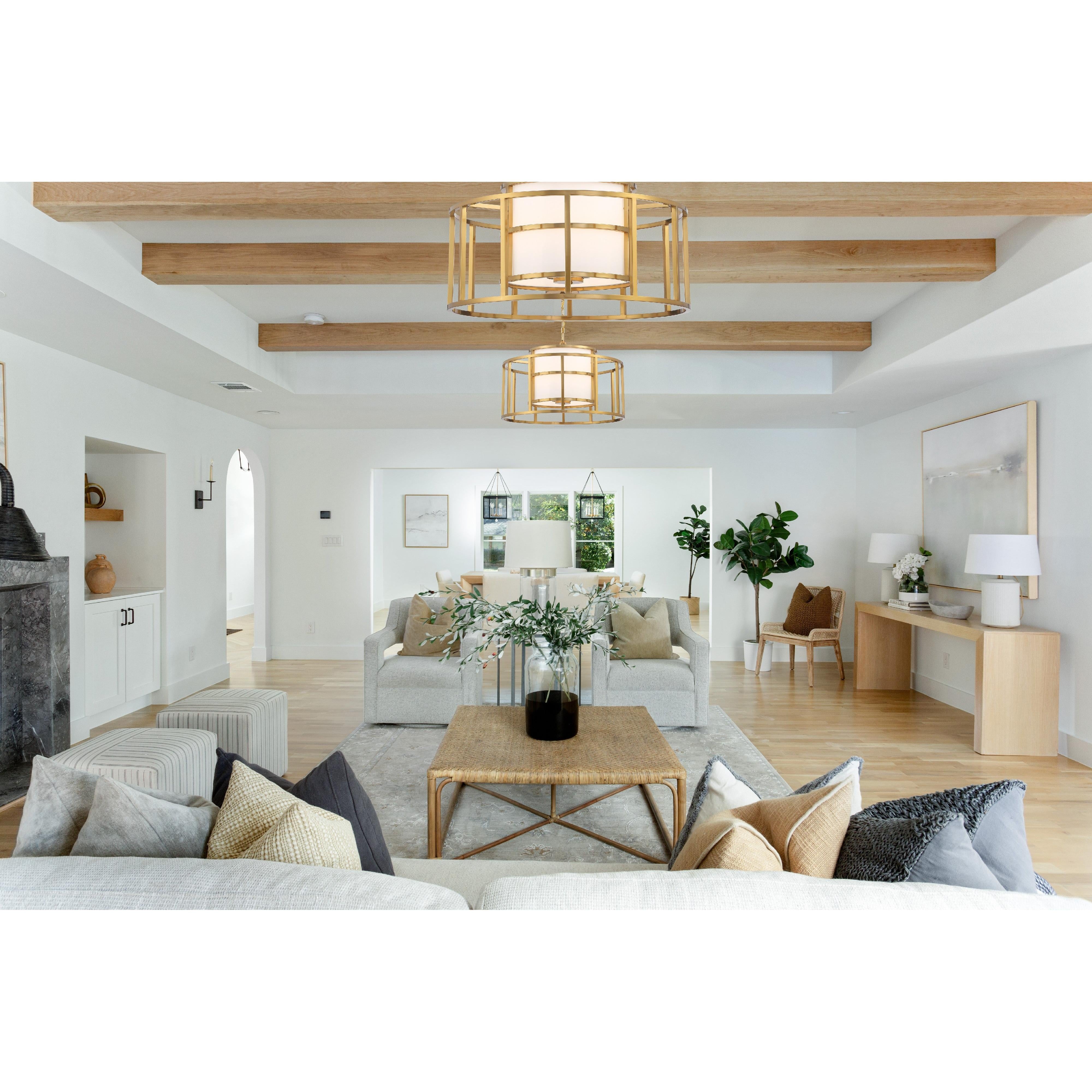 Crystorama Hulton 9595-LG – 25 Inch – 5 Light – Chandelier – Luxe Gold – Dry Rated