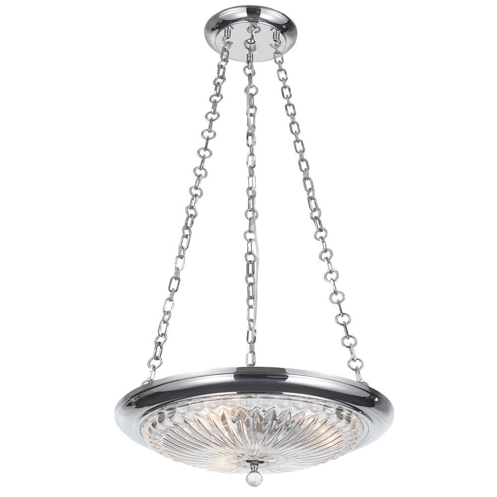 Crystorama CELINA 9943-CH Mini Chandelier Contemporary - Polished Chrome