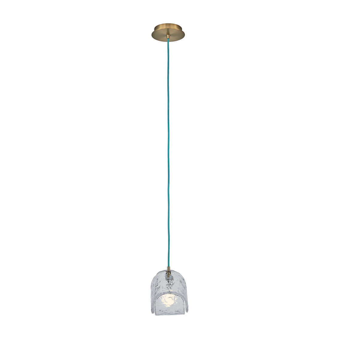 Pallina 7.5-in 1 Light (40-watt) Winter Brass Pendant