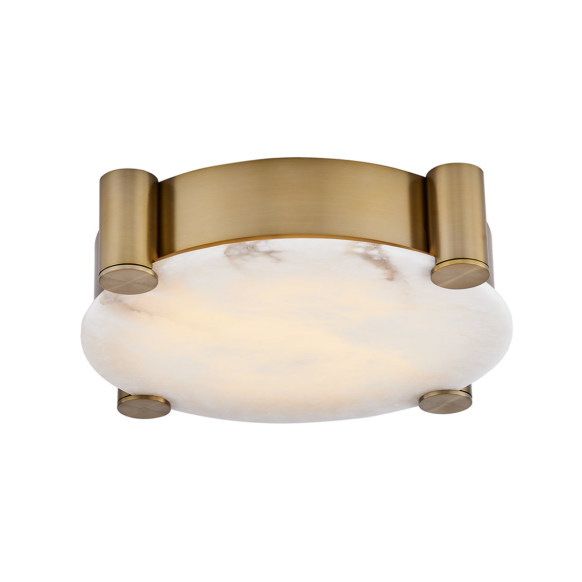 Lumba 21-in (20-watt) LED Winter Brass Flush Mount