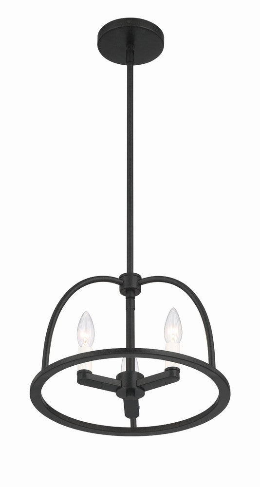 Crystorama ABBOTT ABB-3003-BK Chandelier Modern - Black