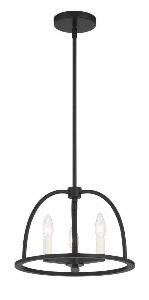 Crystorama ABBOTT ABB-3003-BK Chandelier Modern - Black