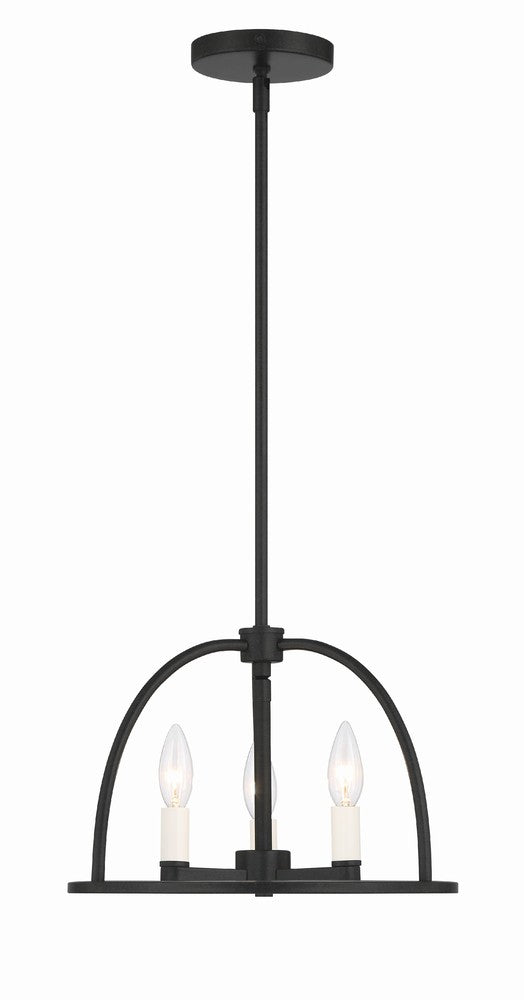 Crystorama ABBOTT ABB-3003-BK Chandelier Modern - Black