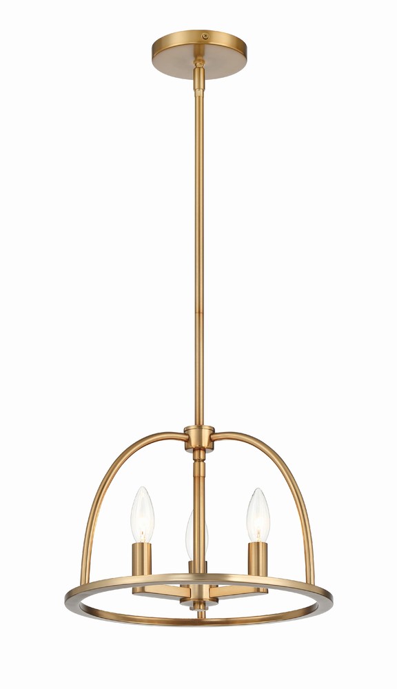 Crystorama ABBOTT ABB-3003-VG Chandelier Modern - Vibrant Gold