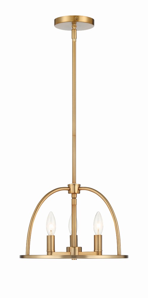 Crystorama ABBOTT ABB-3003-VG Chandelier Modern - Vibrant Gold