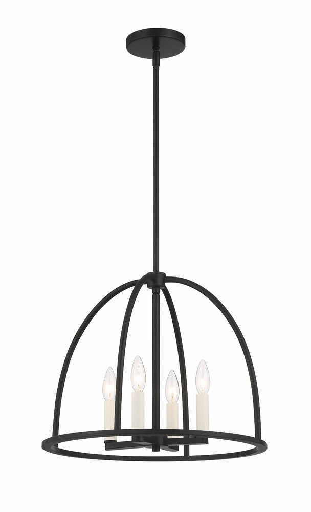 Crystorama ABBOTT ABB-3004-BK Chandelier Modern - Black