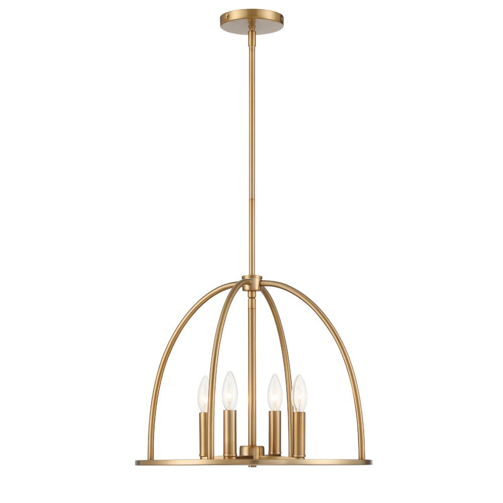 Crystorama ABBOTT ABB-3004-VG Chandelier Modern - Vibrant Gold