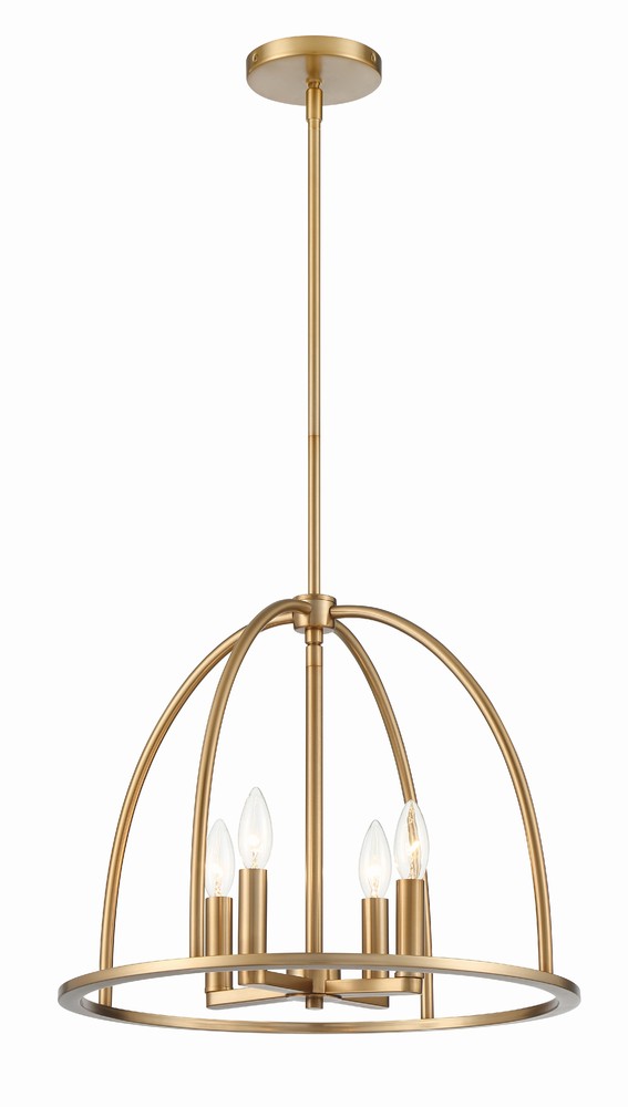 Crystorama ABBOTT ABB-3004-VG Chandelier Modern - Vibrant Gold