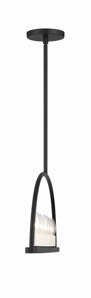 Crystorama ABBOTT ABB-3007-BK Chandelier Modern - Black