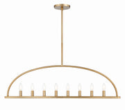 Crystorama Abbott ABB-3007-VG – 42 Inch – 8 Light – Chandelier – Vibrant Gold – Dry Rated