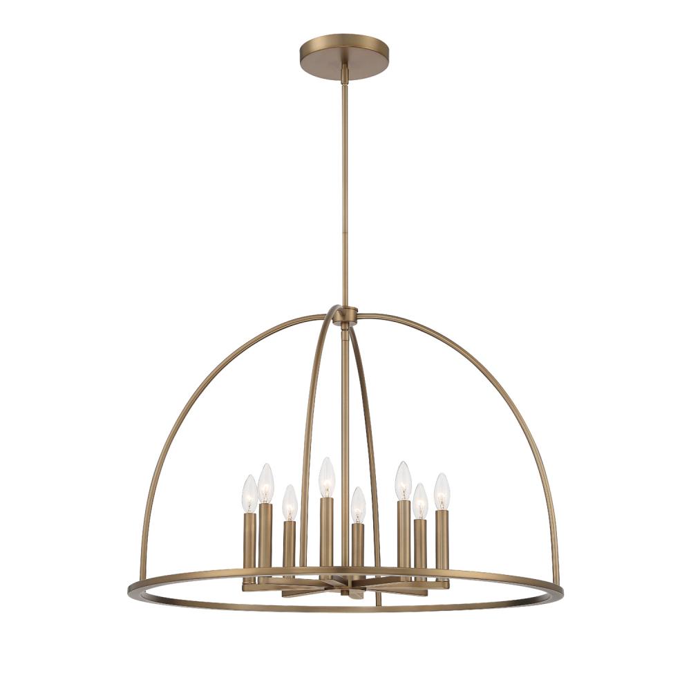 Crystorama ABBOTT ABB-3008-VG Chandelier Modern - Vibrant Gold