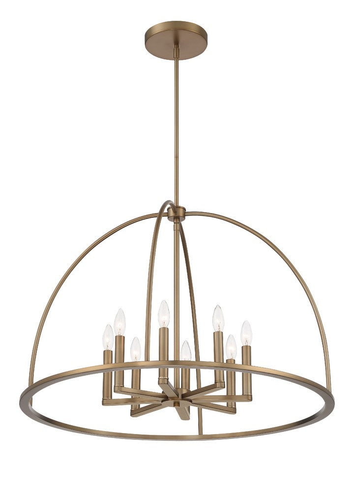 Crystorama ABBOTT ABB-3008-VG Chandelier Modern - Vibrant Gold