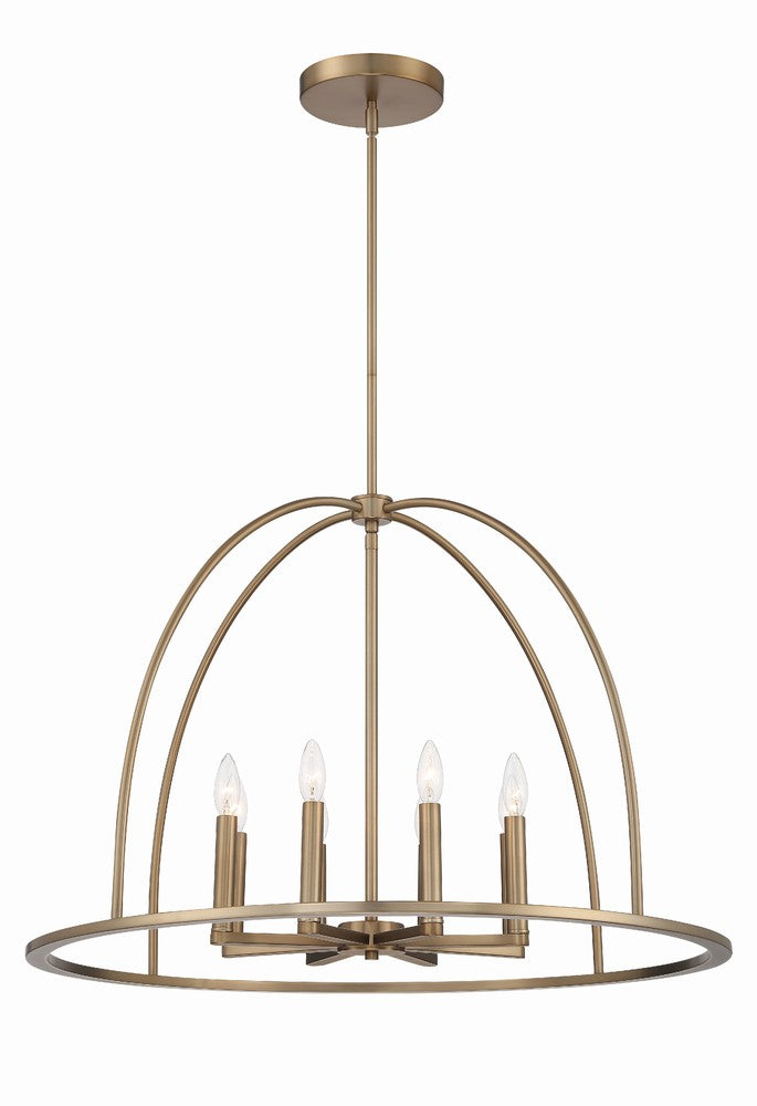 Crystorama ABBOTT ABB-3008-VG Chandelier Modern - Vibrant Gold