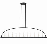 Crystorama Abbott ABB-3009-BK – 54 Inch – 11 Light – Chandelier – Black – Dry Rated