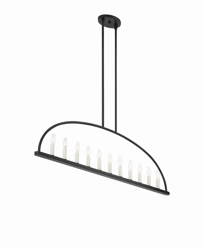 Crystorama ABBOTT ABB-3009-BK Chandelier Modern - Black