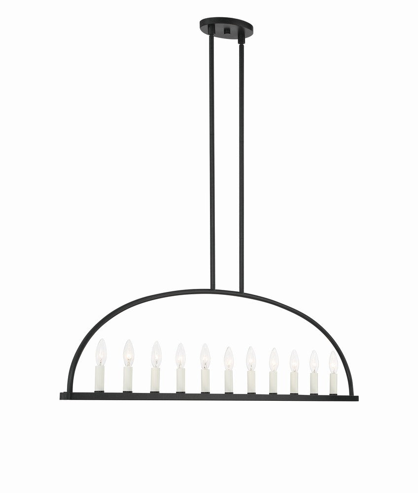 Crystorama ABBOTT ABB-3009-BK Chandelier Modern - Black