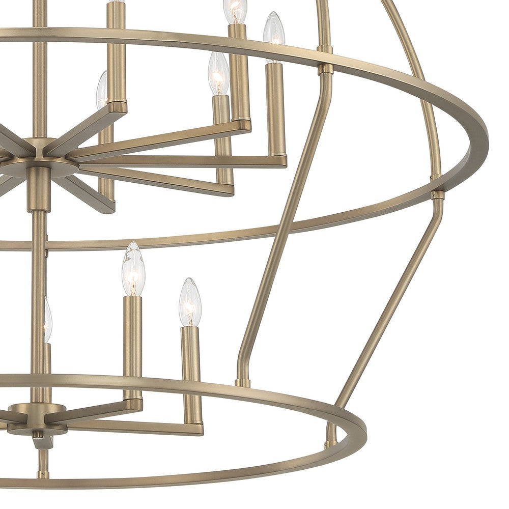 Crystorama ABBOTT ABB-3029-VG Chandelier Modern - Vibrant Gold