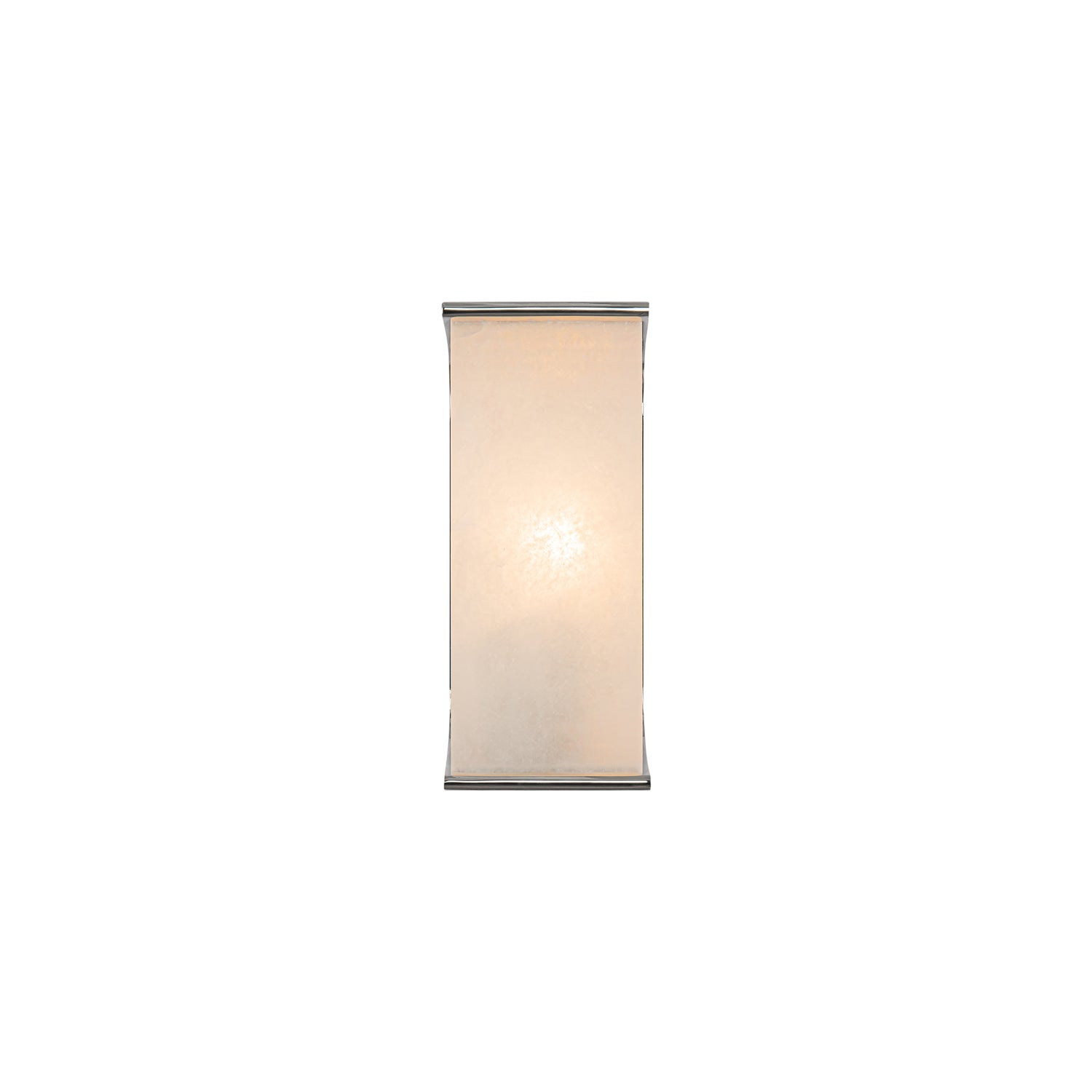 Abbott 10-in Polished Nickel/Alabaster 1 Light Wall/Vanity