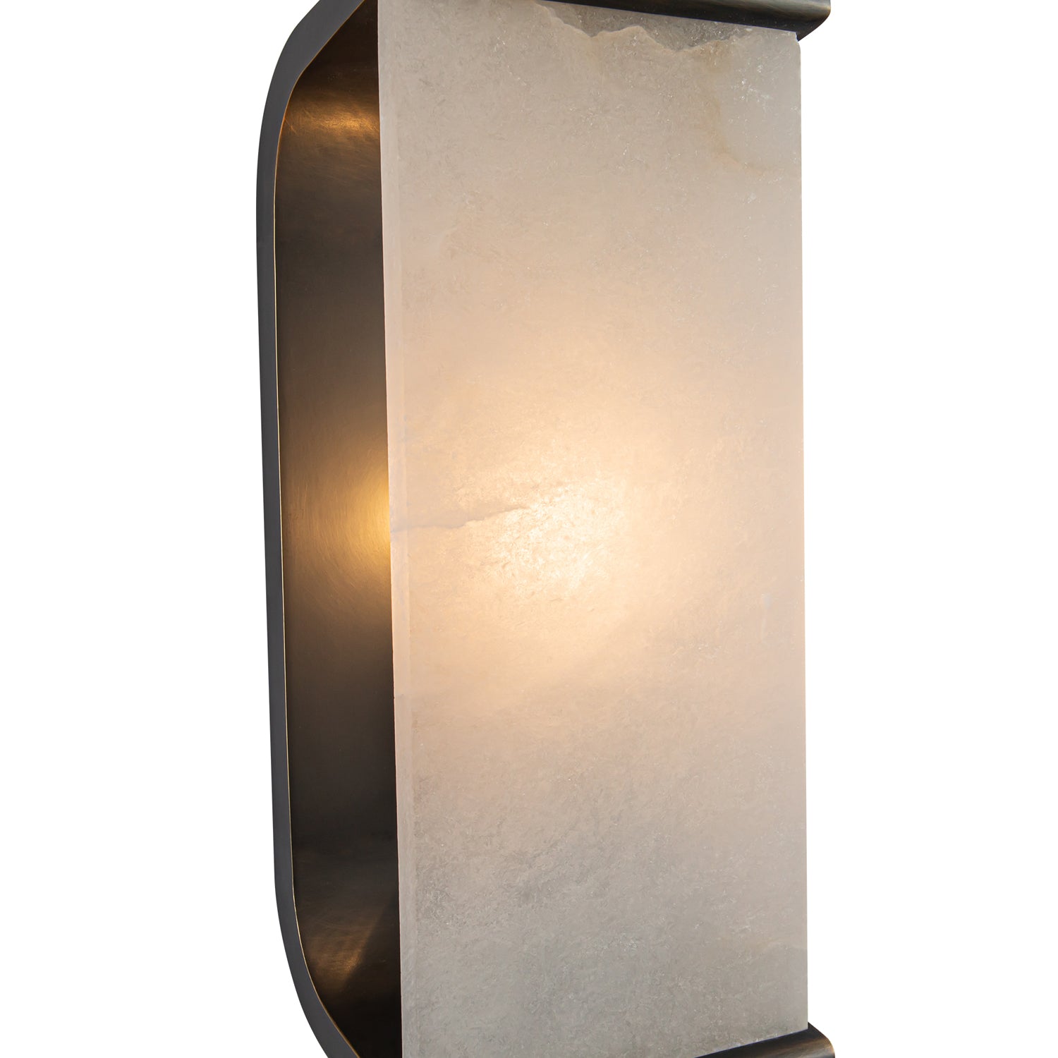 Abbott 10-in Urban Bronze/Alabaster 1 Light Wall/Vanity