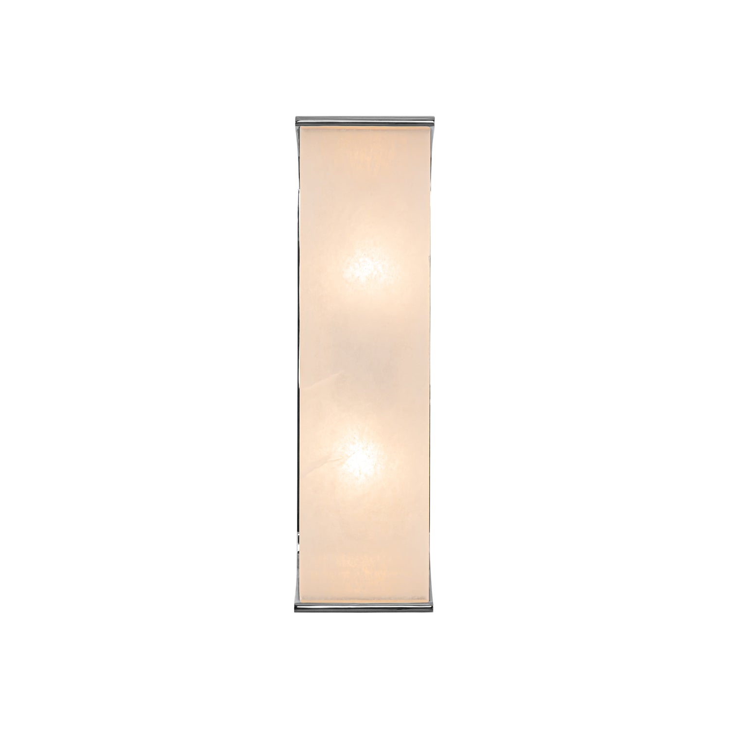 Abbott 15-in Polished Nickel/Alabaster 2 Lights Wall/Vanity