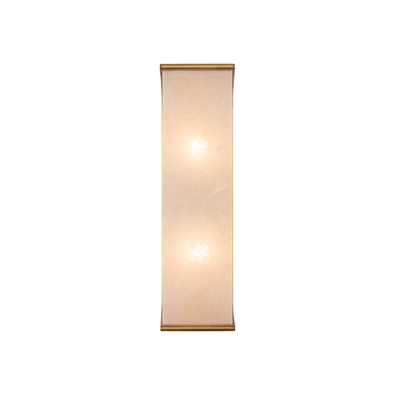 Abbott 15-in Vintage Brass/Alabaster 2 Lights Wall/Vanity