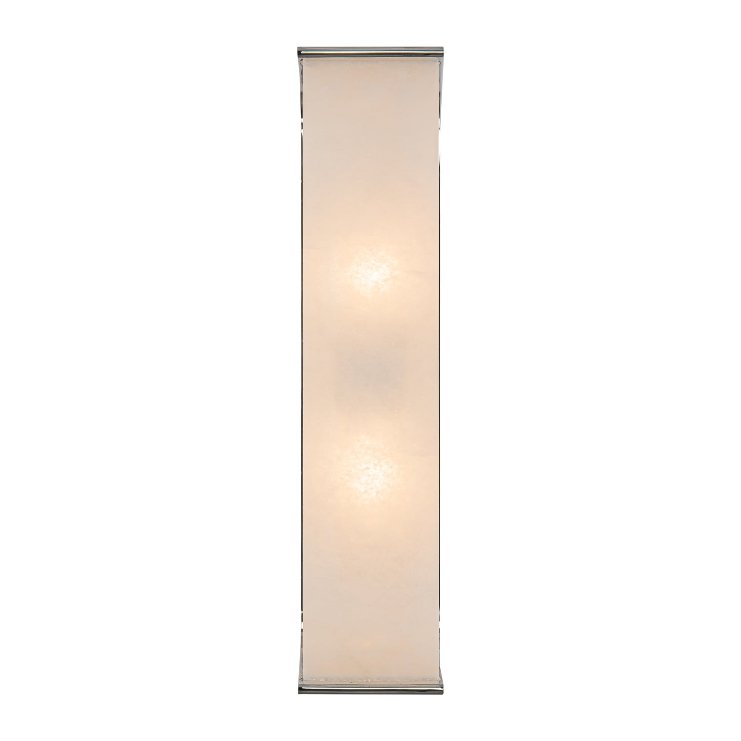 Abbott 19-in Polished Nickel/Alabaster 2 Lights Wall/Vanity