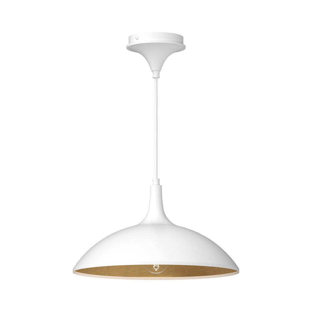 ALORA MOOD Lighting PD627914WH Pendant Light, Scandinavian Minimalist Design, White