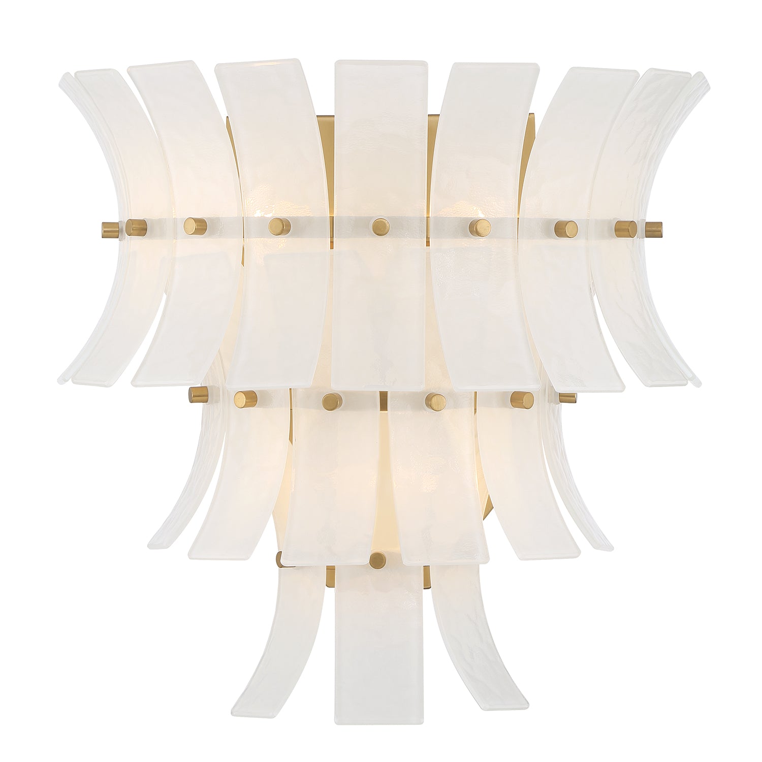 Crystorama Abigail ABI-2002-AG-WH – 15 Inch – 3 Light – Sconce – Aged Brass – Damp Rated