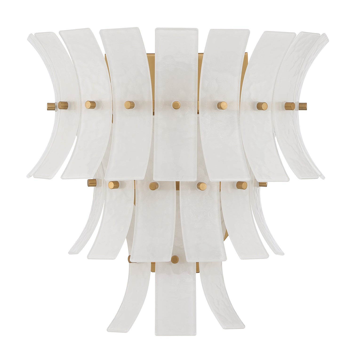 Crystorama Abigail ABI-2002-AG-WH – 15 Inch – 3 Light – Sconce – Aged Brass – Damp Rated