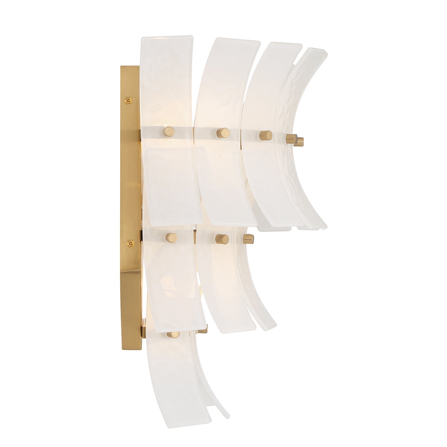 Crystorama Abigail ABI-2002-AG-WH – 15 Inch – 3 Light – Sconce – Aged Brass – Damp Rated
