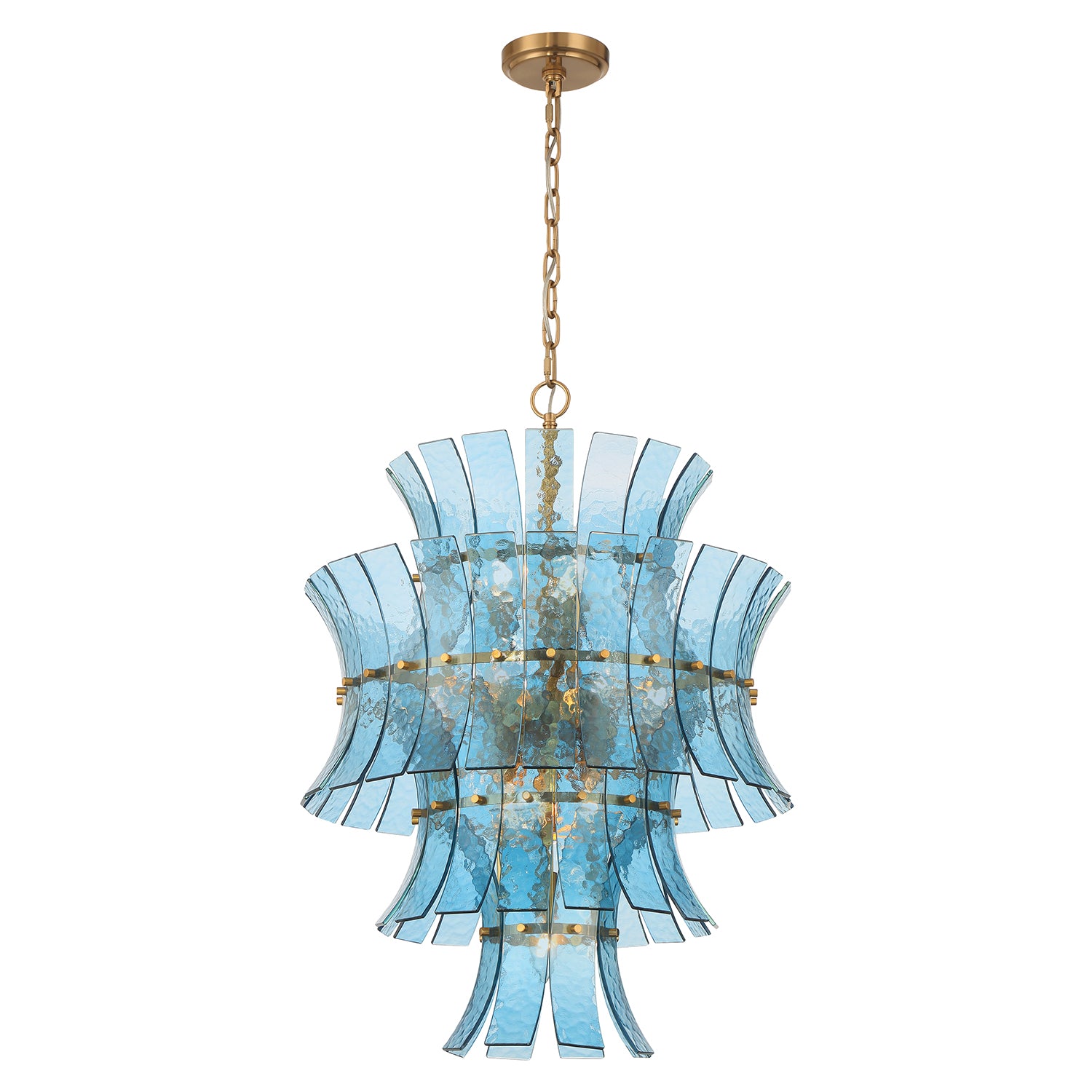 Abigail 13 Light Aged Brass Chandelier