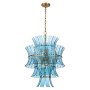 Crystorama Abigail ABI-2006-AG-BL – 22.25 Inch – 13 Light – Chandelier – Aged Brass – Dry Rated