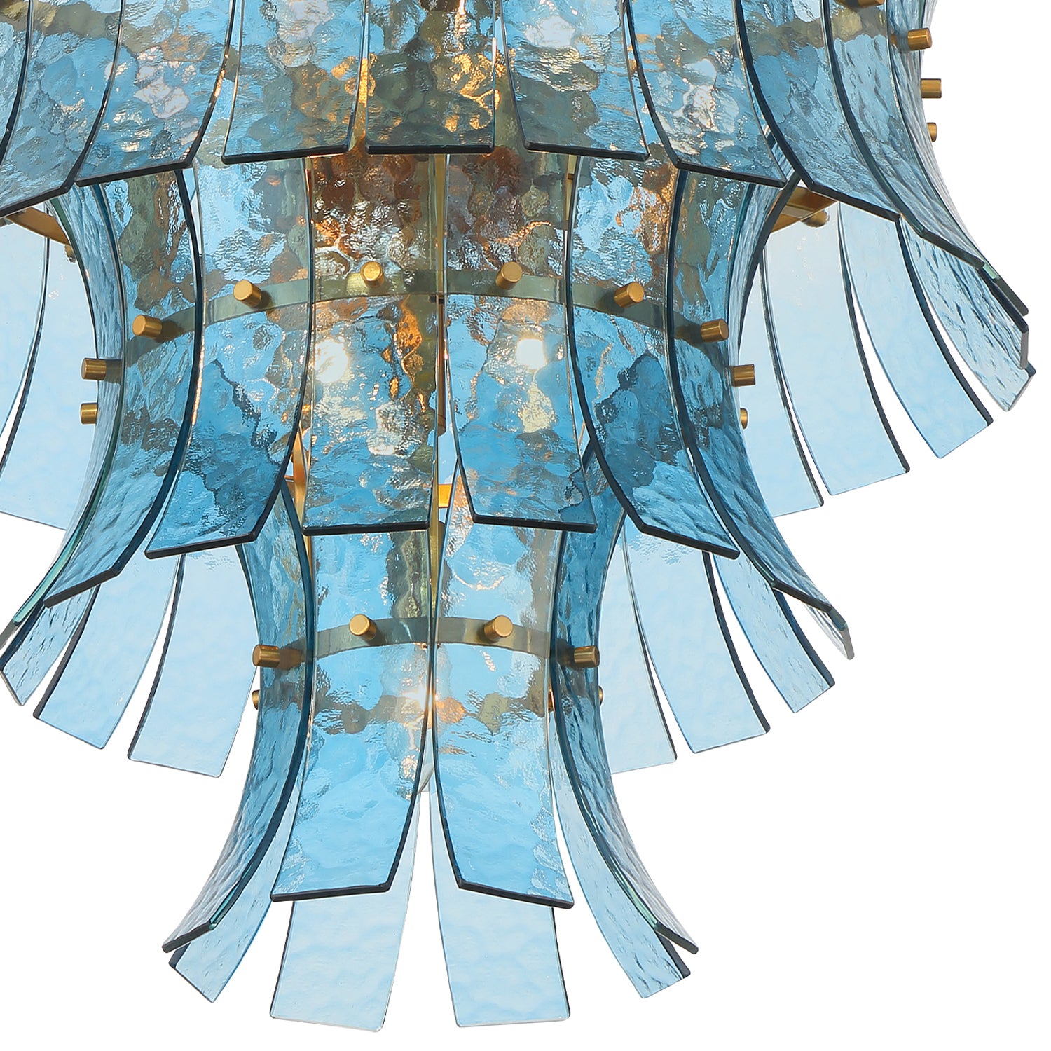 Crystorama Abigail ABI-2006-AG-BL – 22.25 Inch – 13 Light – Chandelier – Aged Brass – Dry Rated