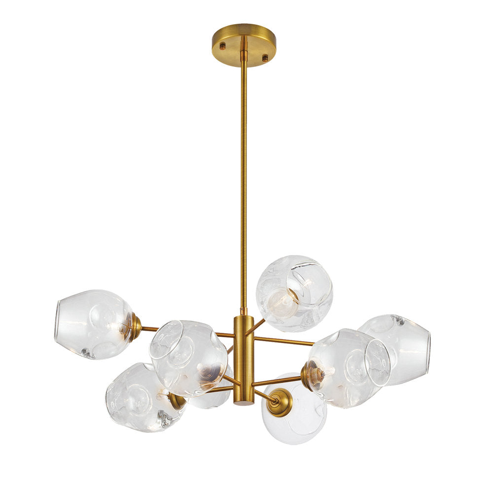 Dainolite ABII ABI-268P-VB-SP-CLR Chandelier Transitional - Vintage Bronze