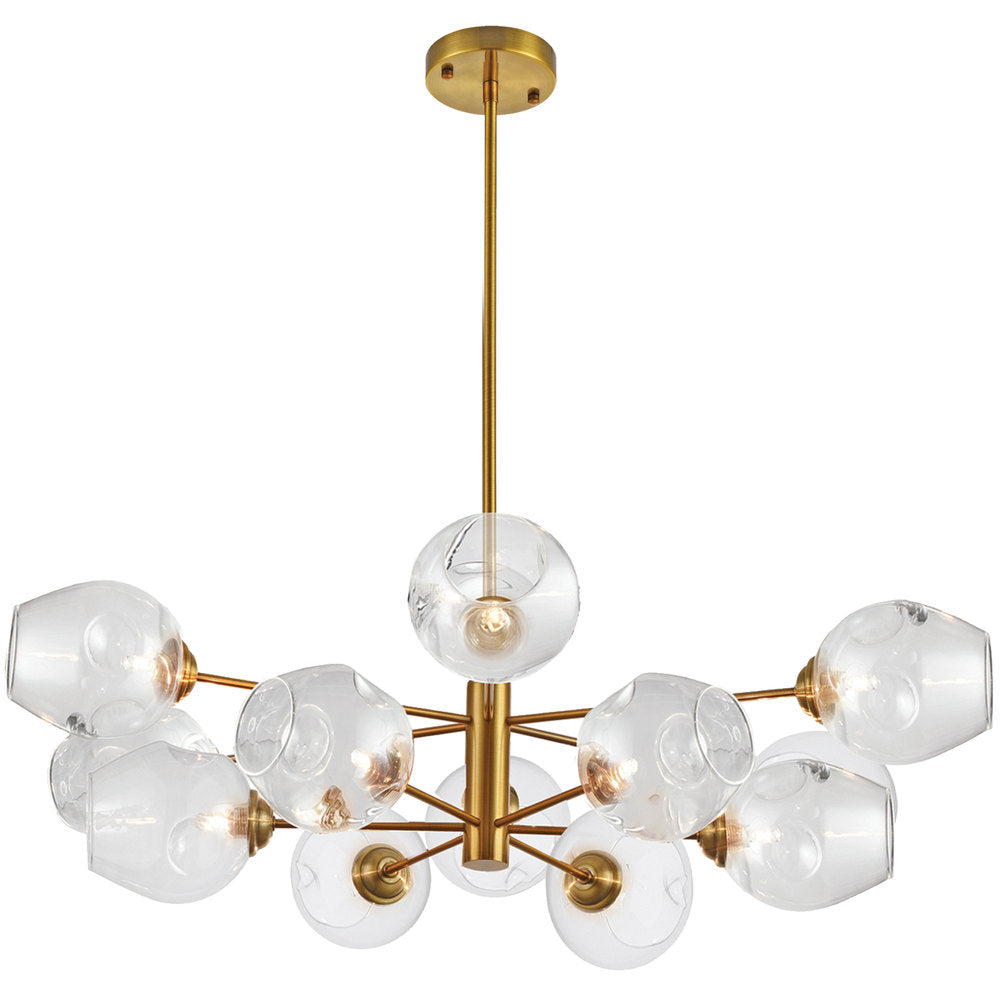 Dainolite ABII ABI-3312P-VB-SP-CLR Chandelier Transitional - Vintage Bronze