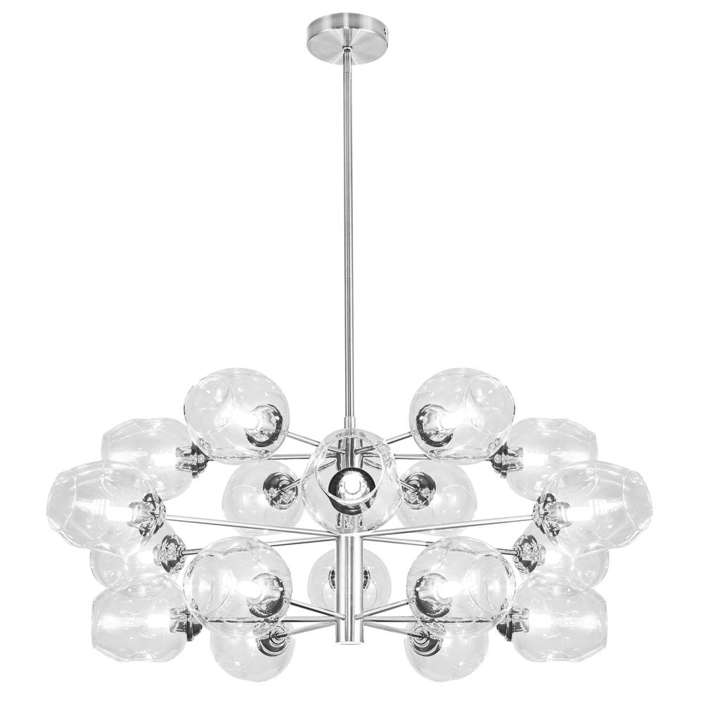 Dainolite ABI-3318C-PC-CLR Chandelier Transitional - Polished Chrome