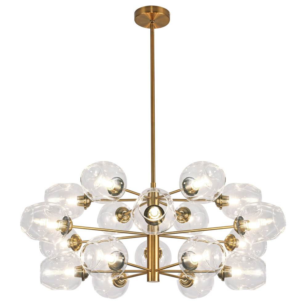 Dainolite ABI-3318C-VB-CLR Chandelier Transitional - Vintage Bronze