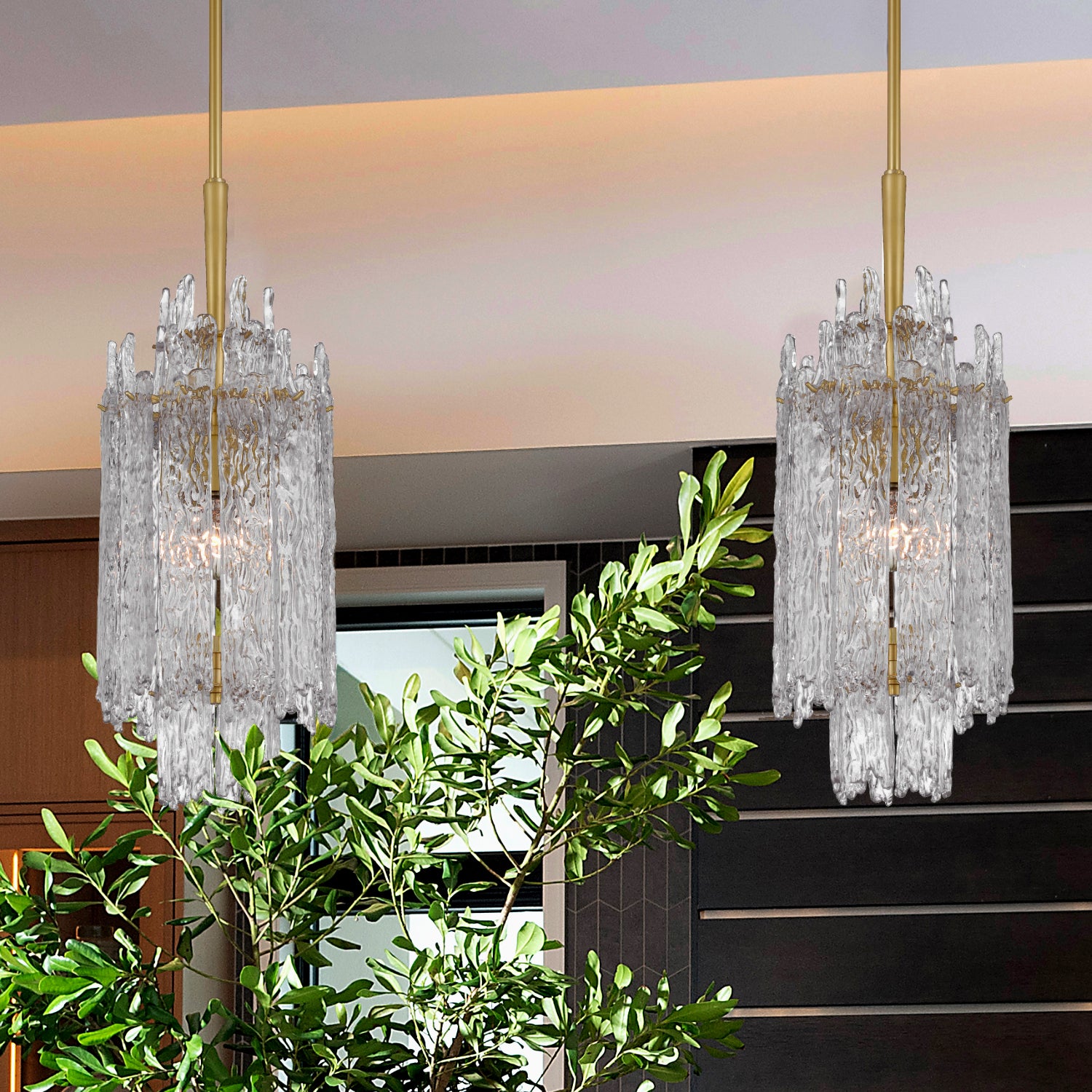 Crystorama Ackerly ACK-921-AG – 8.5 Inch – 1 Light – Pendant Light – Aged Brass – Damp Rated