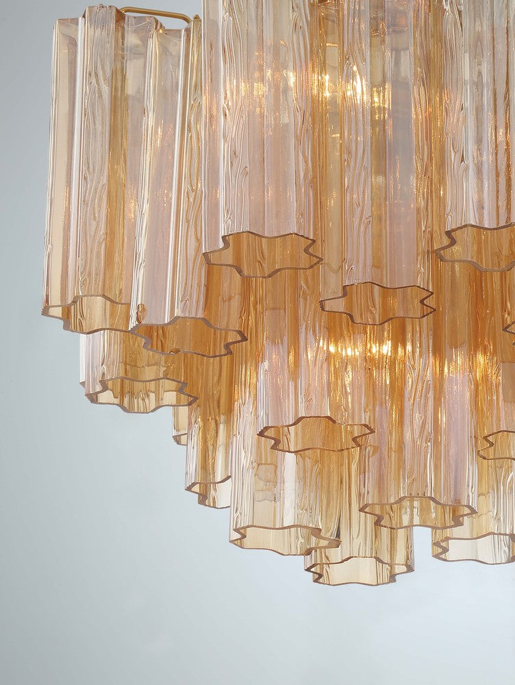 Crystorama ADDIS ADD-300-AG-AM Chandelier Modern - Aged Brass