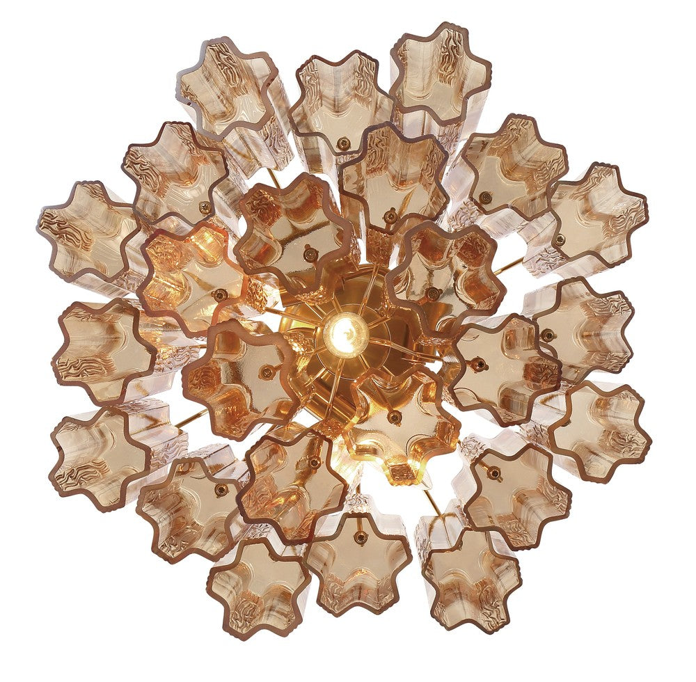 Crystorama ADDIS ADD-300-AG-AM_CEILING Flush Mount Modern - Aged Brass